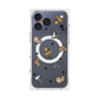 プレミアムスクエアケース with MagSafe［ オリジナル - CASEPLAYイヌ総柄 - color ］