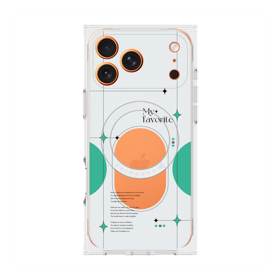 プレミアムスクエアケース with MagSafe［ オリジナル - チェキケース - グリーン ］
