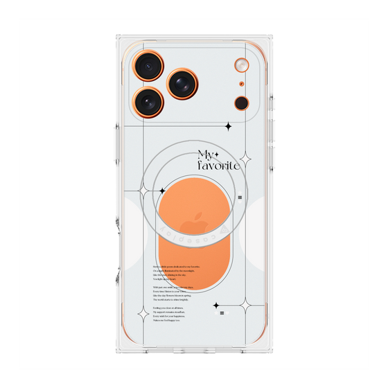 プレミアムスクエアケース with MagSafe［ オリジナル - チェキケース - ホワイト ］
