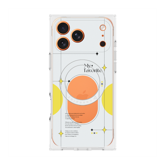 プレミアムスクエアケース with MagSafe［ オリジナル - チェキケース - イエロー ］