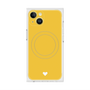 プレミアムスクエアケース with MagSafe［ オリジナル - 推し色ハート - イエロー ］
