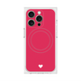 プレミアムスクエアケース with MagSafe［ オリジナル - 推し色ハート - レッド ］