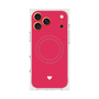 プレミアムスクエアケース with MagSafe［ オリジナル - 推し色ハート - レッド ］