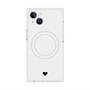 プレミアムスクエアケース with MagSafe［ オリジナル - 推し色ハート - ホワイト ］