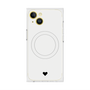 プレミアムスクエアケース with MagSafe［ オリジナル - 推し色ハート - ホワイト ］