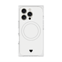 プレミアムスクエアケース with MagSafe［ オリジナル - 推し色ハート - ホワイト ］