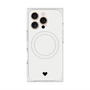 プレミアムスクエアケース with MagSafe［ オリジナル - 推し色ハート - ホワイト ］