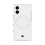 プレミアムスクエアケース with MagSafe［ オリジナル - 推し色ハート - ホワイト ］