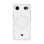 プレミアムスクエアケース with MagSafe［ オリジナル - 推し色ハート - ホワイト ］