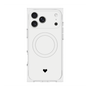 プレミアムスクエアケース with MagSafe［ オリジナル - 推し色ハート - ホワイト ］