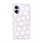 プレミアムスクエアケース with MagSafe［ オリジナル - 推し色水玉 - ホワイト ］