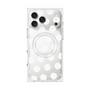 プレミアムスクエアケース with MagSafe［ オリジナル - 推し色水玉 - ホワイト ］