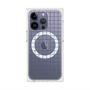 プレミアムスクエアケース with MagSafe［ オリジナル - 推し色チェック - ブルー ］