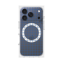 プレミアムスクエアケース with MagSafe［ オリジナル - 推し色チェック - ブルー ］