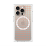 プレミアムスクエアケース with MagSafe［ オリジナル - 推し色チェック - オレンジ ］