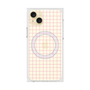 プレミアムスクエアケース with MagSafe［ オリジナル - 推し色チェック - ピンク ］