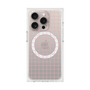 プレミアムスクエアケース with MagSafe［ オリジナル - 推し色チェック - ピンク ］