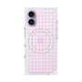 プレミアムスクエアケース with MagSafe［ オリジナル - 推し色チェック - ピンク ］