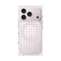 プレミアムスクエアケース with MagSafe［ オリジナル - 推し色チェック - ピンク ］