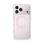 プレミアムスクエアケース with MagSafe［ オリジナル - 推し色チェック - ピンク ］