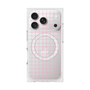 プレミアムスクエアケース with MagSafe［ オリジナル - 推し色チェック - ピンク ］