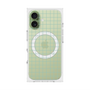 プレミアムスクエアケース with MagSafe［ オリジナル - 推し色チェック - グリーン ］