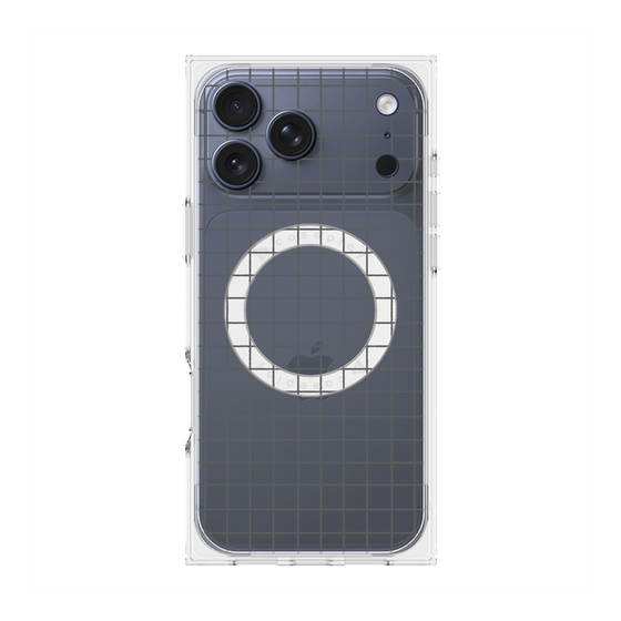 プレミアムスクエアケース with MagSafe［ オリジナル - 推し色チェック - ブラック ］
