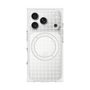 プレミアムスクエアケース with MagSafe［ オリジナル - 推し色チェック - ホワイト ］