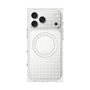 プレミアムスクエアケース with MagSafe［ オリジナル - 推し色チェック - ホワイト ］
