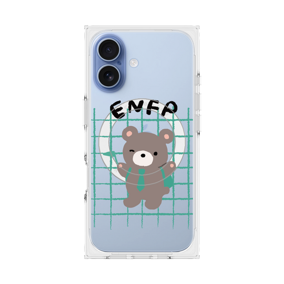 プレミアムスクエアケース with MagSafe［ オリジナル - ENFP 運動家 - キャラクター ］