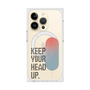 プレミアムスクエアケース with MagSafe［ オリジナル - ドットオーバーレイ - KEEP YOUR HEAD UP/A ］