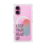 プレミアムスクエアケース with MagSafe［ オリジナル - ドットオーバーレイ - KEEP YOUR HEAD UP/A ］