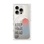 プレミアムスクエアケース with MagSafe［ オリジナル - ドットオーバーレイ - KEEP YOUR HEAD UP/A ］