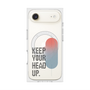 プレミアムスクエアケース with MagSafe［ オリジナル - ドットオーバーレイ - KEEP YOUR HEAD UP/A ］