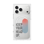 プレミアムスクエアケース with MagSafe［ オリジナル - ドットオーバーレイ - KEEP YOUR HEAD UP/A ］