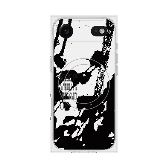 プレミアムスクエアケース with MagSafe［ オリジナル - ドットオーバーレイ - KEEP YOUR HEAD UP/C ］