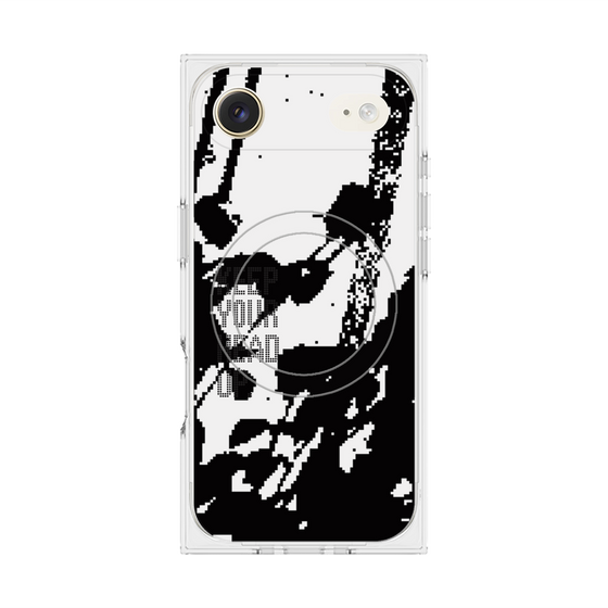 プレミアムスクエアケース with MagSafe［ オリジナル - ドットオーバーレイ - KEEP YOUR HEAD UP/C ］