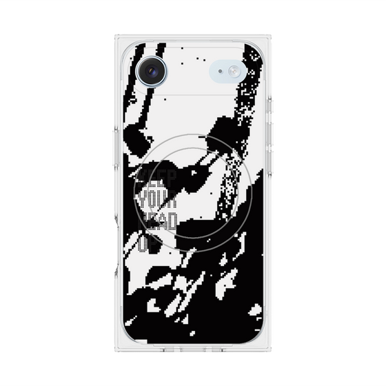 プレミアムスクエアケース with MagSafe［ オリジナル - ドットオーバーレイ - KEEP YOUR HEAD UP/C ］