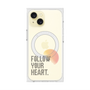 プレミアムスクエアケース with MagSafe［ オリジナル - ドットオーバーレイ - FOLLOW YOUR HEART/A ］