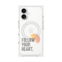 プレミアムスクエアケース with MagSafe［ オリジナル - ドットオーバーレイ - FOLLOW YOUR HEART/A ］