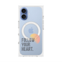 プレミアムスクエアケース with MagSafe［ オリジナル - ドットオーバーレイ - FOLLOW YOUR HEART/A ］