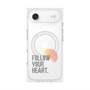 プレミアムスクエアケース with MagSafe［ オリジナル - ドットオーバーレイ - FOLLOW YOUR HEART/A ］