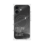 プレミアムスクエアケース with MagSafe［ オリジナル - ドットオーバーレイ - FOLLOW YOUR HEART/B ］