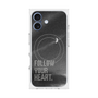 プレミアムスクエアケース with MagSafe［ オリジナル - ドットオーバーレイ - FOLLOW YOUR HEART/B ］