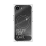 プレミアムスクエアケース with MagSafe［ オリジナル - ドットオーバーレイ - FOLLOW YOUR HEART/B ］