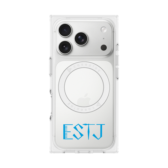 プレミアムスクエアケース with MagSafe［ オリジナル - ESTJ 幹部 - アルファベット ］