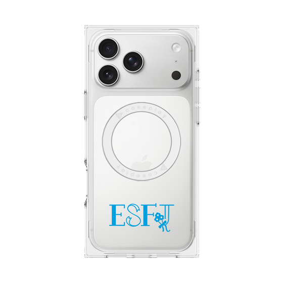 プレミアムスクエアケース with MagSafe［ オリジナル - ESFJ 領事 - アルファベット ］