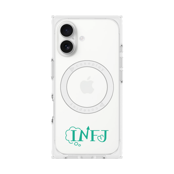 プレミアムスクエアケース with MagSafe［ オリジナル - INFJ 提唱者 - アルファベット ］