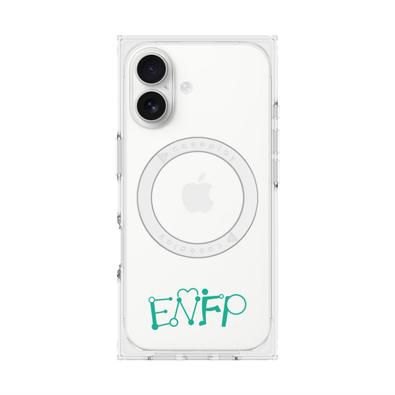 プレミアムスクエアケース with MagSafe［ オリジナル - ENFP 運動家 - アルファベット ］