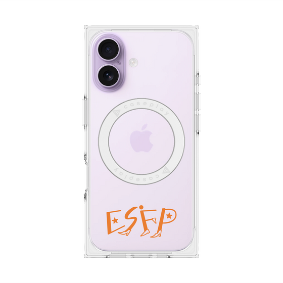 プレミアムスクエアケース with MagSafe［ オリジナル - ESFP エンターテイナー - アルファベット ］